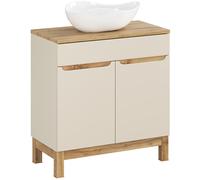 Set armoire Comad Bali Cashmere BALI CASHMERE 82-80-46-2D, lavabo Comad Cloud Free CLOUD FREE WHITE ( E-6588 ), BLAT UN. 89-80-B WOTAN