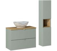 Set armoire Comad Line Reed Green LINE REED GREEN D 82-80-2S, armoire Comad Line Reed Green LINE REED GREEN D 80-03-2D, UN-PATI-MW3, NOVA OAK A 83-27-Q(W83-04A), NOVA OAK A 89-80