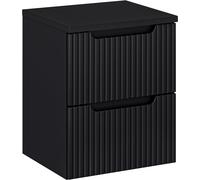 Set armoire Comad Nova Black NOVA BLACK D2 82-50-2S, plan de travail Comad Nova Black NOVA BLACK B 89-50