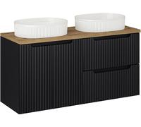 Set armoire Comad Nova Black NOVA BLACK D2 82-60-2S, armoire Comad Nova Black NOVA BLACK D2 82-60-2D, BEYOND 5 WHITE ( E-6564 ), NOVA OAK A 89-120