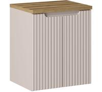 Set armoire Comad Nova Cashmere NOVA CASHMERE 82-50-2D, plan de travail Comad Nova Oak NOVA OAK A 89-50