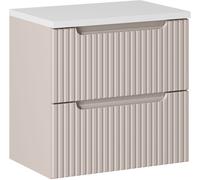 Set armoire Comad Nova Cashmere NOVA CASHMERE 82-60-2S, plan de travail Comad Nova White NOVA WHITE 89-60