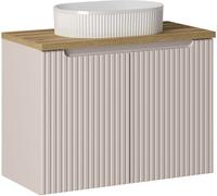 Set armoire Comad Nova Cashmere NOVA CASHMERE 82-80-2D, lavabo Comad Beyond BEYOND 5 WHITE ( E-6564 ), NOVA OAK A 89-80