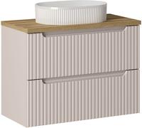 Set armoire Comad Nova Cashmere NOVA CASHMERE 82-80-2S, lavabo Comad Beyond BEYOND 5 WHITE ( E-6564 ), NOVA OAK A 89-80