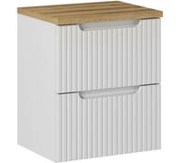 Set armoire Comad Nova White NOVA WHITE 82-50-2S, plan de travail Comad Nova Oak NOVA OAK A 89-50