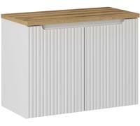 Set armoire Comad Nova White NOVA WHITE 82-80-2D, plan de travail Comad Nova Oak NOVA OAK A 89-80