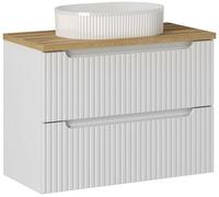 Set armoire Comad Nova White NOVA WHITE 82-80-2S, lavabo Comad Beyond BEYOND 5 WHITE ( E-6564 ), NOVA OAK A 89-80
