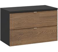 Set armoire Comad Talia Casella TALIA CASELLA 82-80-46-2S, plan de travail suspendu Comad Talia Casella BLACK 89-80-46 L