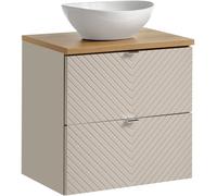 Set armoire Comad Viva Cashmere VIVA CASHMERE 82-60-2S, lavabo Comad Lola UN-LOLA-GW, NOVA OAK A 89-60
