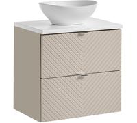 Set armoire Comad Viva Cashmere VIVA CASHMERE 82-60-2S, plan de travail Comad Nova White NOVA WHITE 89-60, UN-LOLA-GW