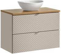 Set armoire Comad Viva Cashmere VIVA CASHMERE 82-80-2S, lavabo Comad Lola UN-LOLA-GW, NOVA OAK A 89-80