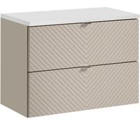 Set armoire Comad Viva Cashmere VIVA CASHMERE 82-80-2S, plan de travail Comad Nova White NOVA WHITE 89-80