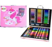 Set artistique en mallette avec licorne rose 150 EL