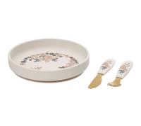 Set assiette et couverts Blue Garden