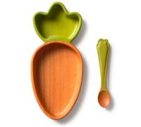 Set assiette et cuillère Cathy la carotte