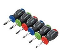 set, assortiment de 6 tournevis courts compactes tom pouce stubby - Draper Tools