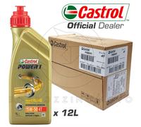 Set Atelier 12L Huile Moto 4T Castrol POWER1 15w50 Semi-Synthétiques Jaso MA2