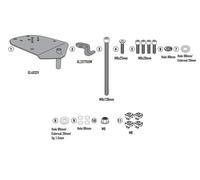 Set Attaque Arrière GIVI sr7066 pour Coffre Case Sym Jet X 125 (à Partir De 2021