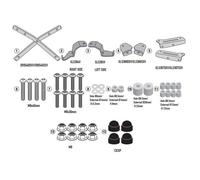 Set Attaque Arrière, GIVI SR9540 pour Coffre Case, Silence S01 / Seat MO