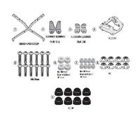 Set Attaque Arrière, GIVI SR9580 pour Monokey / Case, Wottan Storm S 300