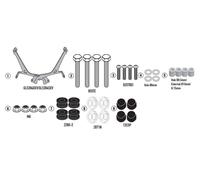 Set Attaques GIVI A9053A pour Pare-Brise 9053A, Royal Meteor Enfield 350