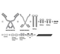 Set Attaques GIVI sr9221 pour Coffre Monokey / Case, Cfmoto Multiterrain 650