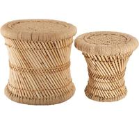 Set aus 2 Beistelltischen aus Seil - Atmosphera créateur d'intérieur