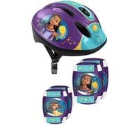 Set avec Casque et protections avec coudieres et genouilleres - DISNEY - WISH Bleu G