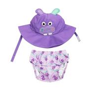 Set Baby Costumin Contenant + Casquette - Hippopotame - UPF 50+ - S