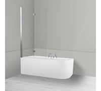 Set baignoire d’angle Oltens Hulda 11003000, paroi de baignoire Oltens Sela 23202100