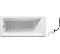 Set baignoire rectangulaire Roca Easy A248625000, siphon de baignoire Oltens Fusa 03002100