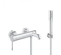 Set bain/douche Mitigeur mécanique Essence + Douchette stick 1 jet Euphoria Cosmopolitan, Chrome (33624001-Euphoria)
