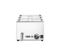 Set Bain marie avec robinet de vidange RANGER + 3 x bac GN 1/3 avec couvercle, GN 1/1, 230V/1000W, 605x332x(H)242mm Hendi