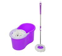 Set balai serpillère seau essoreur Clean Twist Disc Mop multifonctionnel pour nettoyage des sols sans effort - ERROLVES - Violet