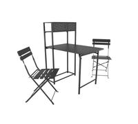 Set Balcon II - Table + 2 chaises pliantes