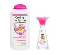 Set Barbie Corine de Farme - Eau de Toilette et Gel Douche | Deux Gestes Doux pour une Routine Complete - Ingredients Naturels - Des 3 Ans