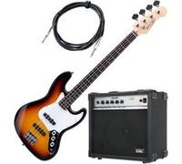Set basse électrique Rocktile Fatboy II SB Sunburst - avec ampli Soundking + câble