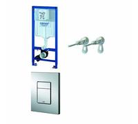 Pack bâti-support Rapid SL + Plaque chrome (38772001)