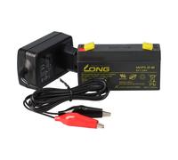 Set - Batterie Au Plomb Et Chargeur - 6V 1,2Ah KungLong Batterie 0,6A Chargeur
