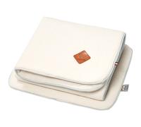 Ensemble Couverture Et Coussin En Gaze De Coton Pour Berceau Et Couffin Jeanne Beige TU