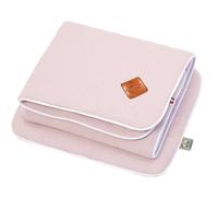 Set berceau couverture et coussin en gaze de coton jeanne rose TU