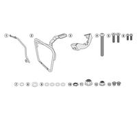 Set Berceau Latéral Droite, GIVI TMT5115 pour Sac MT501S, BMW R1200 Ninet
