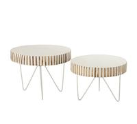 Set bois blanc h.36cm