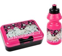 Set boîte à pain et gourde avec motif chiens école maternelle chien