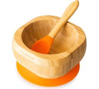 Set bol et cuillère en bambou, orange, eco villains