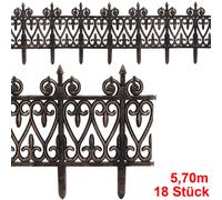 Set Bordure de jardin, rebord de jardin - Aspect laiton