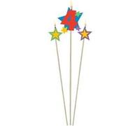 Set Bougie Chiffre 4 - Bougie d'Anniversaire G