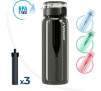 Set : Bouteille filtrante Wessper ActiveMax Clarti 0,68 l gris + Cartouche filtrante Wessper Clarti 2 pièces.