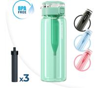 Set : Bouteille filtrante Wessper ActiveMax Clarti 0,68 l menthe + Cartouche filtrante Wessper Clarti 2 pièces.