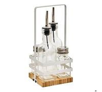 Set bouteille huile/vinaigre et condiments Balm transparent - 5 five simply smart